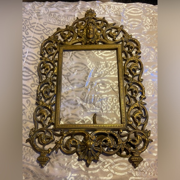 Unique Vintage Other - 🌜Vintage Brass Art Nouveau Picture Frame #9580🌛